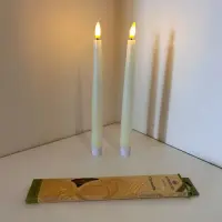 Vela Led Importada Decorativa A Pila Con Baño De Cera Grande