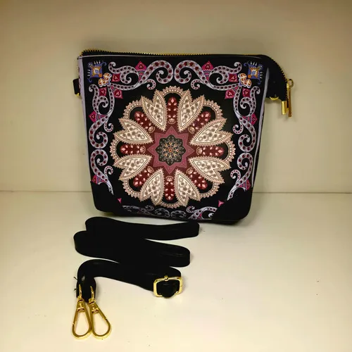 Cartera Bolso Estampada De Mano Hindu Importado Pushkar