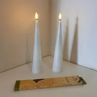 Velas Led A Pila Importadas Decorativa Con Baño De Cera Natural