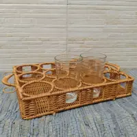 Bandeja Organizador Rectangular 12 Vasos-copas Importado  