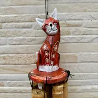 Llamador De Angel Importado Indonesia En Caña De Bamboo Zen