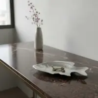 Centro De Mesa Apoya Llave Pez En Aluminio Pushkar Tienda Plateado