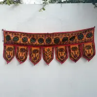 Toran Hindu 100 Cm De Largo Hecho En India Importado Pushkar