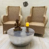 Sillón Natural Artesanal Fibra Natural 100% Únicos Pushkar