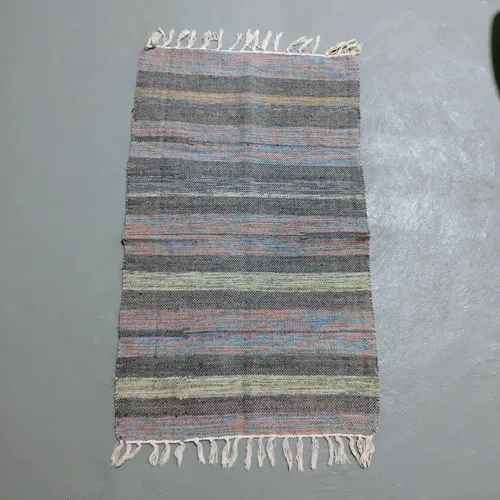 Alfombra 60x90 Cm Hindu Felpudo Recibidor Costado O Pie Cama