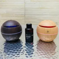 Humidificador Aromatico + Esencia Simil Madera Usb Y Led 