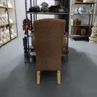 Sillón Niños Natural Artesanal Fibra Natural Únicos Pushkar Marrón Claro