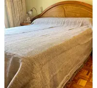 Manta Rustica Artesanal 230x240cm Hilado Fino Estilo Country