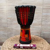 Djembe Instrumento Artesanal Importado Tambor Pushkar Tienda Rojo