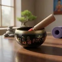 Cuencos Tibetanos Importado Oriente 7 Metales 500 Gs 11.5 Cm