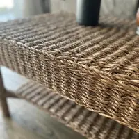 Mesa Arrimo Apoyo Ratona Fibra Natural 2 Pisos Kraft-madera Marrón
