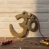 Om De Bronce Importado De India Simbolo Hindu P Colgar 10x10