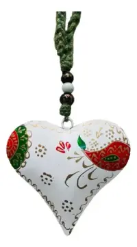 Móvil Decorativo Hindú De Metal `pintado Artesanal Importado