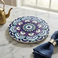 Posa Pava Fuente En Ceramica Redondo Importado Oriente