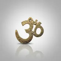 Om De Bronce Importado De India Simbolo Hindu P Colgar 10x10