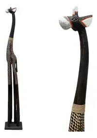 Jirafa 100 Cm Madera Oriente Importada Indonesia Animal Deco Mod A