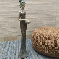 Estatuilla Africana Imagen Importada Oriente 60 Cm Fantasias Mix
