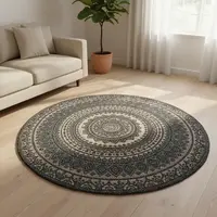 Alfombra Reversible Yute Natural Importada Pushkar Tienda 1.2 M Modelo 4