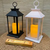 Farol Con Vela Led 32 Cm Fanal Importado A Pila Iluminacion