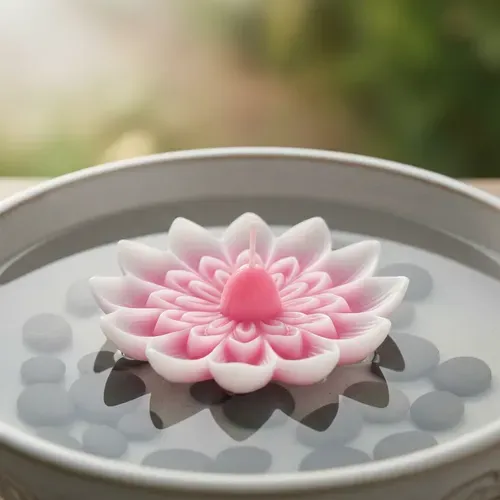 Vela Flotante Flor De Lotto Aromatizada 20 Cm Ideal Piletas