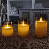 Juego 3 Velas Led C Movimiento Control Remoto Pushkar Tienda