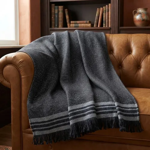 Manta Rustica Colcha Artesanal Cama O Sillon Pushkar Tienda