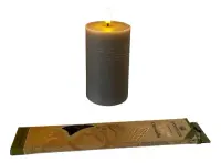 Vela Led De Parafina 13cm Llama Movimiento Importada A Pila