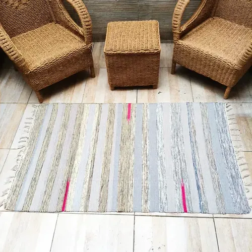 Alfombra Artesanal Premium 90 X 150 Cm Importada De India