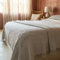 Manta Rustica Artesanal 230x240cm Hilado Fino Estilo Country