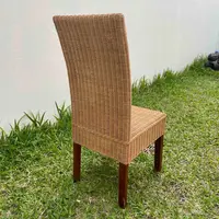 Silla Importada Indonesia Ratan Doble Tejido Madera Oriente No Marrón Marrón Claro