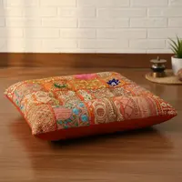 Zafu Almohadon Relleno 40 Cm Importado De India Yoga Reiki
