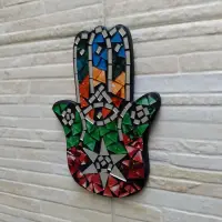 Cuadro Decorativo Mano Fátima Venecitas De Indonesia Chico Mix