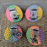 Kalimba Instrumento Viento Coco Artesnal Importado Indonesia Mix