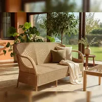 Sillon Artesanal De 3 Cuerpos Apto Galeria De Kraft Y Caña Marrón Claro Brodery