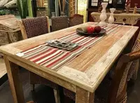 Silla Madera Teka Y Seagrass Con Pollera Importada Indonesia No Marrón