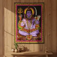 Tapiz Dioses India 100 X 80 Cm Importado Con Lentejuelas