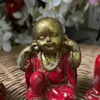 Estatuillas Resina X 3 Buda Bebe Sentidos-sabios Importadas Modelo 1