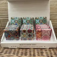 Espejo De Cartera Doble Cuadrado Mayorista Pushkar Regalaría