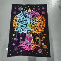 Tapiz Dioses India 100 X 80 Cm Importado Con Lentejuelas
