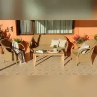 Sillon Artesanal De 3 Cuerpos Apto Galeria De Kraft Y Caña Marrón Claro Brodery