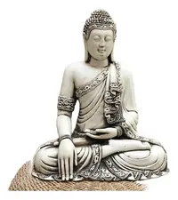 Estatuilla Buda Thai Resina 52 Cm Apto Exterior Ideal Jardin