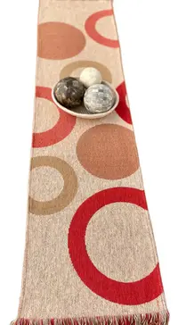 Camino De Mesa Pie De Cama Bufandon Algodon Telar 160x35 Cm