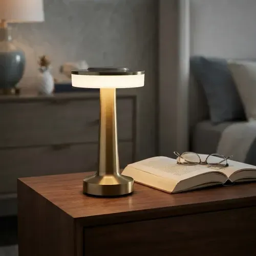 Lámpara Velador Fanal Led  Touch  Inalámbrica 20cm Importado