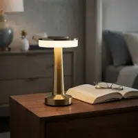 Lámpara Velador Fanal Led  Touch  Inalámbrica 20cm Importado