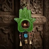 Mano Fatima De Metal De India Móvil Decorativo Hindú Campana