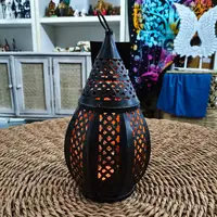 Fanales Porta-velas De India 30 Cm Alto Decoración Importado
