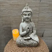 Buda Rezando Manto Apto Exterior Estatua Hindu Ideal Jardin