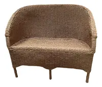 Sillón Doble Artesanal En Fibras Naturales Apto Galeria Deco