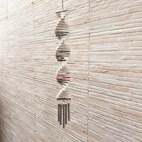Llamador De Angel Importado Indonesia Con Vidrio Remolino