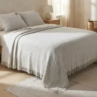 Manta Rustica Artesanal 230x240cm Hilado Fino Estilo Country